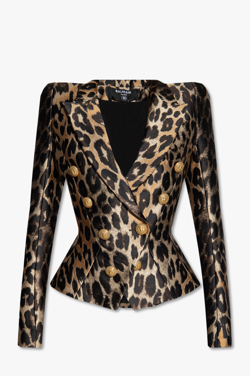 Leopard peplum outlet blazer